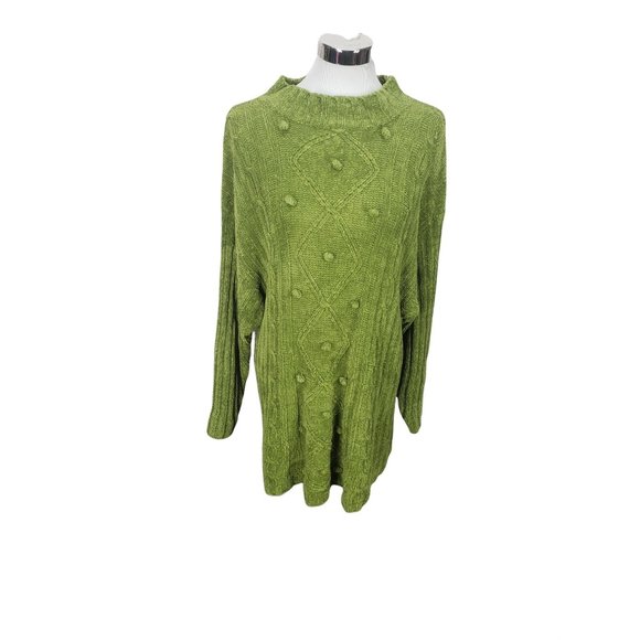 Passi Classics Medium Lime Green Acrylic Sweater - Picture 1 of 11